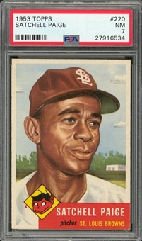 1953 Topps #220 Satchell Paige – PSA NM 7
